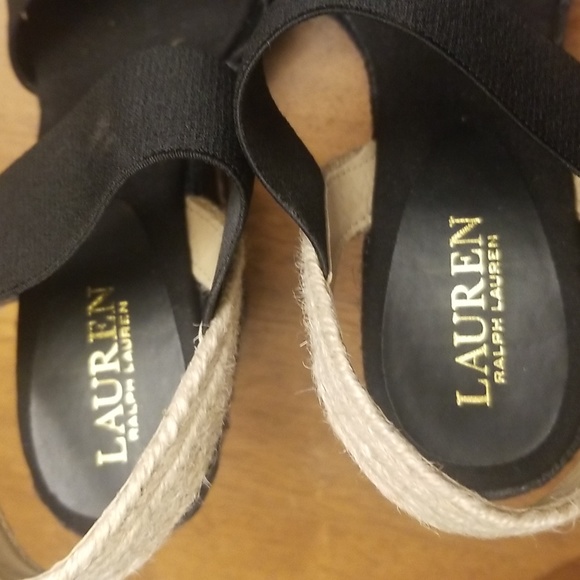 LAUREN Ralph Lauren Elena wedge sandals. - Picture 7 of 8
